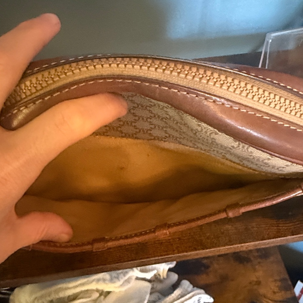 Celine Tan and Brown crossbody vintage bag - Picture 5 of 9